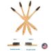 Bamboo Aesthetic Toothbrush Set of 4 | Ultra Soft Bristles | Black Charcoal Infused | American Brand | Eco-Friendly Dental Care - Buy Online on GoSupps.com