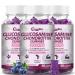 3 Packs 3000MG Glucosamine Chondroitin Gummies Extra Strength Joint Support Supplement with MSM & Elderberry Flexibility Antioxidant Immune Support Gummy for Adults Men & Women 180Cts 60 Count (Pack of 3)