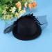 FRCOLOR Mini Top Hat Fascinator Hair Clip Black Veil Top Hat Hair Clip Hair Accessories for Halloween Tea Party - Buy Online on GoSupps.com