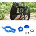 4-in-1 Bike Valve Key Set - Tone Valve Key for Presta & Valve Extensions - Valve Outlet & Nut Set - Blue | International Shipping - Buy Online on GoSupps.com
