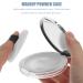 Lurrose Empty Powder Compact Foundation with Mirror - Travel-Friendly Silver Powder Pots (2pcs) | International Shipping Available - Buy Online on GoSupps.com