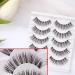 TianQin WY 10 Pairs Natural Look False Eyelashes Handmade Soft 3D Cross Fashion Fake Eyelashes Black Long Thick Wispies Eye Lashes Extension For Makeup - Buy Online on GoSupps.com