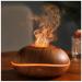 Flames diffuser with 7 colors flames effect 200ml silent dumplings with flame effect with waterless automatic shutdown for room fragrance Wood grain