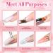 Modelones Poly Extension Gel Nail Kit - Nude & White Colors | Builder Extension Gel Set with Mini Nail Lamp, Slip Solution, Rhinestones | French DIY Nail Art Design Beginner Kit - A-Light Apricot - Buy Online on GoSupps.com