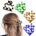 4 Pcs Checkered Hair Claw Clips Square Checker Barrettes 2 Medium Cute Hair Jaw Clips Hair Accessories for Girls and Women Thick Thin Hair Color A
