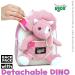 Naturally KIDS Small Dinosaur Backpack - Pink Triceratops Toy for Kids 3-5 - Buy Online on GoSupps.com