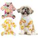 HYLYUN 2 Pack Puppy Pajamas - Cats Onesie Soft Dog Pajamas Cotton Puppy Rompers Pet Jumpsuits Cozy Bodysuits for Small Dogs and Cats S S(Back 7.9")