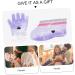 minkissy 2 Pairs Wax Gloves Wax Feet Moisturizing Work Gloves Hawaiian Floral Hair Foot Spa Kit Heated Gloves Paraffin Wax Bath Mitts Foot Spa Cover Purple Portable Foot Mask Pe Bag - Buy Online on GoSupps.com