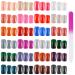 576 Pieces Square Press on Nails 24 Colors Square Medium False Nail Full Cover False Nails Artificial Fake Nail Colorful Acrylic Nail Tip Kit with Nail File for DIY Nail Art (Classic Style)