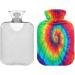Spiral Tie Dye Hot Water Bottle - 1L Heat Bag for Pain Relief & Warm Compress | International Shipping - Buy Online on GoSupps.com