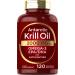 Carlyle Antarctic Krill Oil 2000 mg with Omega-3 EPA DHA and Astaxanthin - 120 Softgels