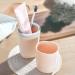 Blue Travel Toothbrush Holder with Lid - Portable Toothbrush Storage Box for Household Use - Buy Online on GoSupps.com