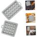 UKCOCO 2 Pcs Silicone Cookie Mold Square Pancake Tray Silicone Baking Waffle Mold Baking Tools Household - Buy Online on GoSupps.com
