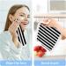 ALAZA Black White Stripes Wash Cloth Set - 6 Pack of Cotton Face Cloths for Soft Feel and High Absorbency - Buy Online on GoSupps.com