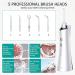 GeRRiT Professional Water Flosser Cordless Rechargeable Oral Irrigator Dental Ultra Water Jet for Teeth Care with 5 Jet Tips 3 Modes IPX7 Waterproof 300ML Water Tank for Teeth - Buy Online on GoSupps.com