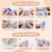 Elegant Milky White Acrylic Press on Nails | Jofay Fashion False Nails | Medium Almond Shape | Natural & Reusable | 24pcs | Women Girls Gift - Buy Online on GoSupps.com