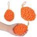Buy 3ST Massage Sponge - Soft Shower Bathing Balls for Body & Face Care - Cherry Orange Green | International Shipping - Buy Online on GoSupps.com