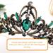 minkissy Baroque Princess for Women Black Leaves Headpieces with Purple Rhinestone Crown Halloween Costume Accessories Green - Buy Online on GoSupps.com