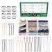 Keadic 421Pcs Metal Hair Pins Kit with Storage Case Includes 2 Bobby Pins 2.4 U Shaped Blonde Bun Clips HairPins Bulk and Hair Bands for Women Thick Hair(Bronze Black Golden Silver)
