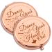 2 PCS Dancing Gift for Girls Encouragement Gifts Compact Makeup Mirror for Dance Teacher Dance Lover Gift for Women Motivational Gift Folding Makeup Mirror for Her Birthday Graduation Gifts