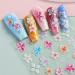JMEOWIO 3D Embossed Flower Nail Art Stickers Decals Self-Adhesive 5D Spring Summer Floral Petal Colorful Nail Supplies Nail Art Design Decoration Accessories 4 Sheets - Buy Online on GoSupps.com