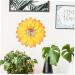 Yardenfun Hanging Wall Art Wall Hanging Home Decor 3d Flowers for Wall Decoration 3d Wall Art Decoration Manual Pare 21x21cm Yellow - Buy Online on GoSupps.com