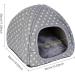 Hioph Guinea Pig Bed House Cozy Hamster Rabbit Bed with Removable Pad Warm Sleeping House Samll Animal Hideout for Guinea Pig Hamster Rabbit Hedgehog Chinchilla(Gray Star Pattern) - Buy Online on GoSupps.com