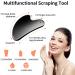 Stainless Steel Gua Sha Facial Tools Guasha Roller Skin Care Tools Green Quartz Massager for Face Eyes Neck Body Muscle Relaxing and Relieve Fine - Buy Online on GoSupps.com