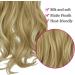 OMGREAT 18 Inch Curly Wavy Halo Hair Extensions - Invisible Wire Ash Blonde Mix Bleach Blonde - Buy Online on GoSupps.com