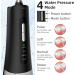 Water Flosser for Teeth - 4 Modes Oral Irrigator 300ML Dental Flosser for Home & Travel (Black) | International Shipping Available - Buy Online on GoSupps.com