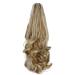 Parxitn Ponytail Extension 40cm - Clip-in Synthetic Hair Camel Brown Mix with Bleaching Blonde 16 Inch Claw Braid - Buy Online on GoSupps.com