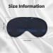 Premium Dark Blue Night View Eye Mask - Soft Adjustable Sleep Mask for Men & Women | Comfortable Nighttime Relaxation - Buy Online on GoSupps.com