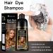 3-in-1 Black Hair Dye Shampoo for Women and Men - 100% Gray Coverage - Herbal Ingredients - 500ml - Buy Online on GoSupps.com