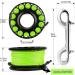Aluminum Alloy Scuba Diving Reel with 30m High Visibility Line - Ideal for Wreck Cave Exploration | Fluorescent Green - Buy Online on GoSupps.com