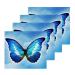 SUABO Soft Cotton Bath Washcloths Butterfly Blue Sky Fingertip Towel Face Cloths Absorbent Wash Cloths Quick Drying Bath Towel for Bathroom Spa Gym Kitchen Set 2