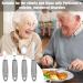 Extra Wide Easy Grip Cutlery Set of 4 - Ideal Dining Aid for Elderly and Disabled - Arthritis & Parkinson's Disease Friendly - Grey - Buy Online on GoSupps.com