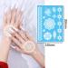 White Lace Henna Temporary Tattoos - Bride Wedding Indian Mandala Designs - Body Art Stickers Kit (6 Sheets) - Buy Online on GoSupps.com