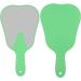 Plastic Handle Hand Mirror with Magnifier for Dental Care - Cute and Fashionable (Green) - Buy Online on GoSupps.com