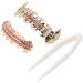 Gold Teeth Brace Set Teeth Brace Teeth Jewelry For Halloween Party Hip Hop Show Halloween Brace Set Gold For Oral Metal Teeth Decoration Gadget ()