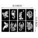 Semi-Permanent Animal Tattoo Stencils - 6 Sheet Set for Men and Women | Fake Tattoos for Body Art - Buy Online on GoSupps.com