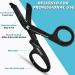 RISESMART Trauma Shears - 7.5 Medical Scissors for Nurses, Stainless Steel, Fluoride Coated Non-stick Blades - Black - Buy Online on GoSupps.com