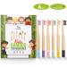 Kids Bamboo Toothbrushes - Biodegradable BPA-Free Eco-Friendly FSC Certified PETA Approved - 6 Pack with Soft Nylon Bristles - Buy Online on GoSupps.com