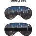 Buy New York City Night Printed Soft Eye Mask | Zero Eye Pressure Travel Blackout Eye Mask for Better Sleep - Buy Online on GoSupps.com