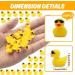 100Pcs Mini Resin Ducks with Sunglasses - Cute Yellow Ducks for DIY Crafts and Garden Decor - Buy Online on GoSupps.com