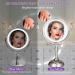 Mirrormore 8.5 Large Vanity Mirror with 40 Dimmable LED Lights, 1X/10X Magnification, 3 Light Colors, Senior Pearl Nickel Finish - 360 Rotation, Power Saving Supply - Buy Online on GoSupps.com