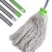 MEIBEI Floor Cleaning Traditional String Cotton Deck Mop with Long Handle Adjustable -54 inches