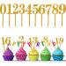 0-9 Number For Cake Topper Suitable For Birthday Party Wedding Anniversary Acrylic Material Reusable Number Cake Topper - Buy Online on GoSupps.com