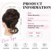 REECHO Chestnut Brown Messy Bun Hair Piece for Women - Synthetic Updo Elastic Hair Donut Scrunchie - Buy Online on GoSupps.com