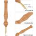 Wooden Handle Embroidery Pens Set with 3PCS Yarn Sewing Punch Needles and Needle Threaders - DIY Rug Hooking and Craft Supplies by BENBO - Buy Online on GoSupps.com
