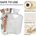 Naanle London Letter Heat Bottle - 1L Transparent Hot Water Bottle for Bed Hand & Feet Warmer | Pain Relief & Cold Therapy - Buy Online on GoSupps.com